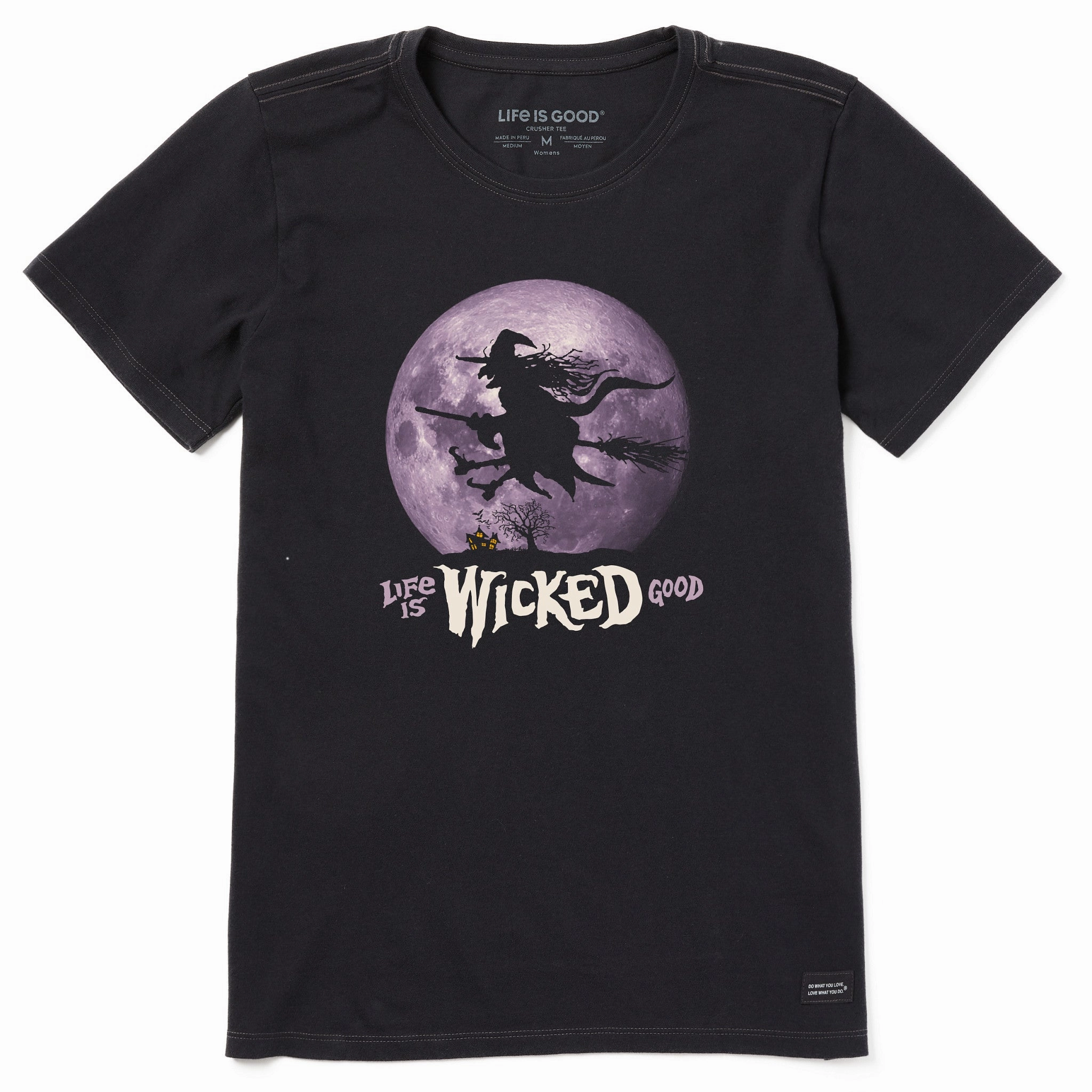 Chic and Soft Women's Life is Wicked Good Short Sleeve Crusher Tee