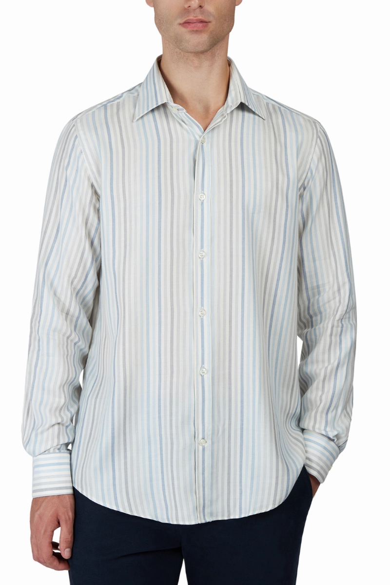 Multi Stripe Shirt goes with leggings