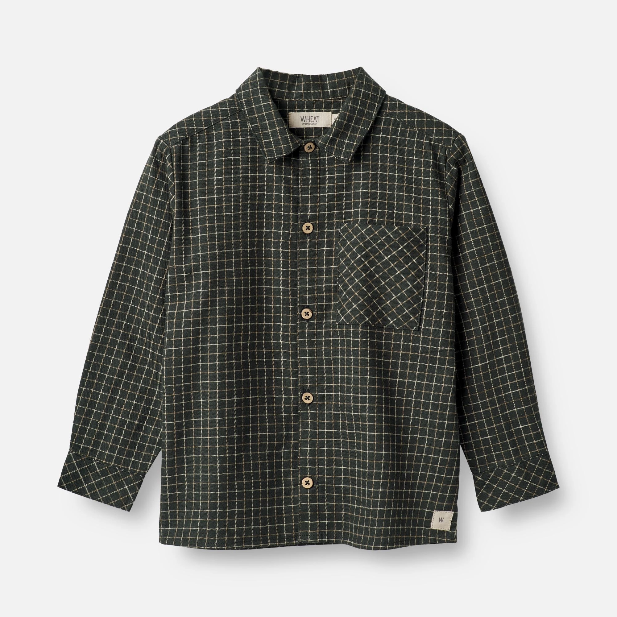 Relaxed Silhouette Sustainable production Shirt Oscar - black coal check