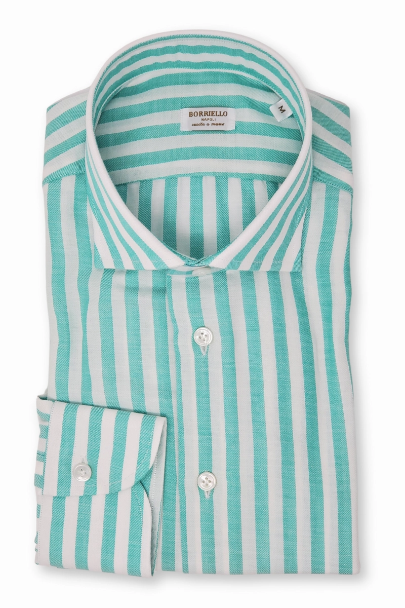 Bold Stripe Shirt Windproof Design