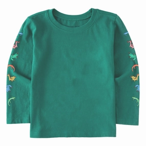 Breathable Fit Design Toddler Amphibian Friends Long Sleeve Crusher Tee