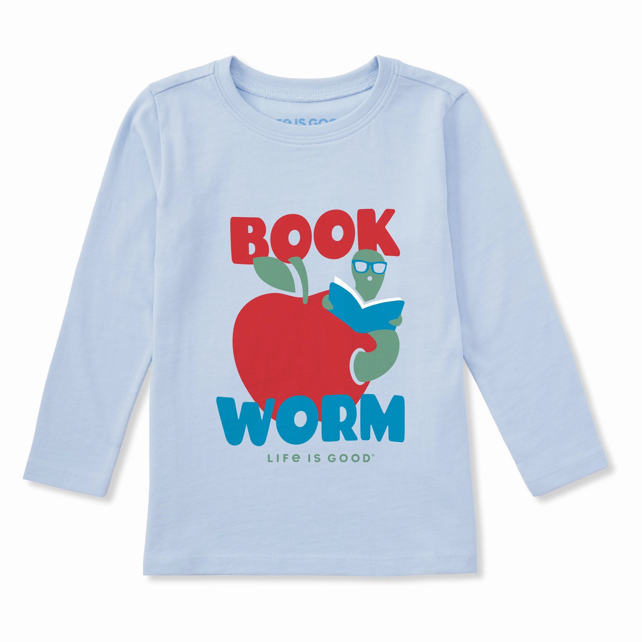 Quick Fit Performance Toddler Book Worm Long Sleeve Crusher Tee