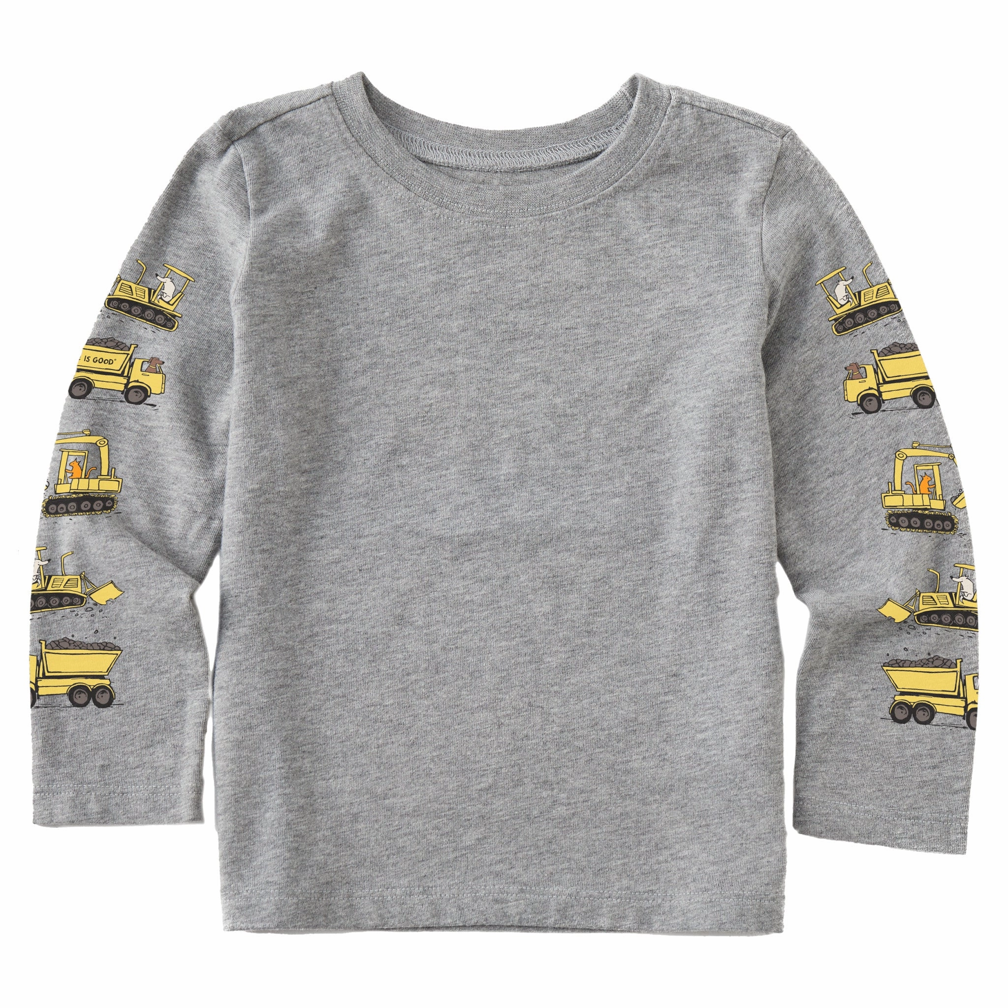 Toddler Construction Crew Pals Long Sleeve Crusher Tee Playful Design