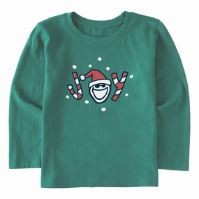 Sporty Fashion Linen blend Toddler Jake Joy Long Sleeve Crusher Tee