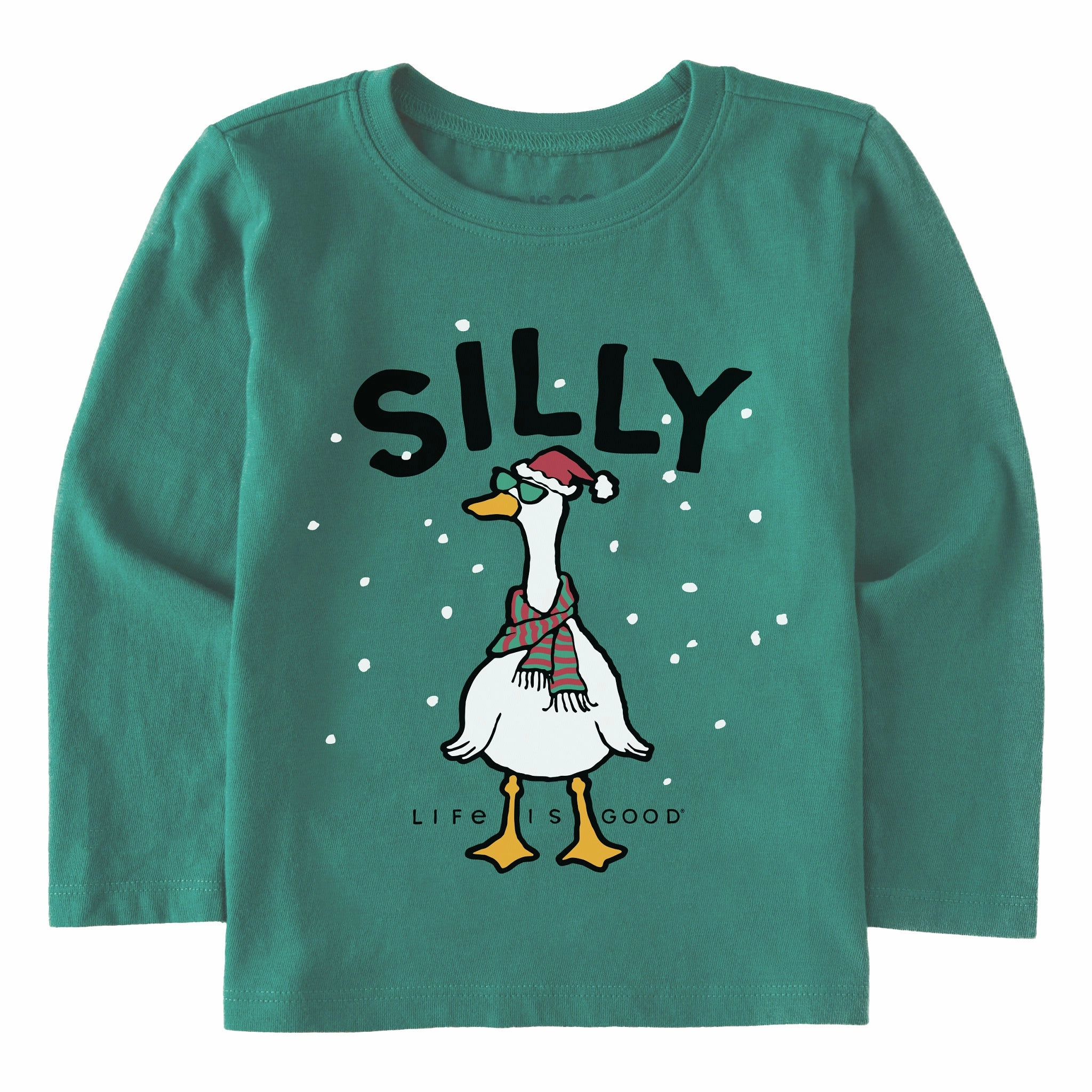 Camping practicality Soft Feel Toddler Silly Goose Snow Long Sleeve Crusher Tee