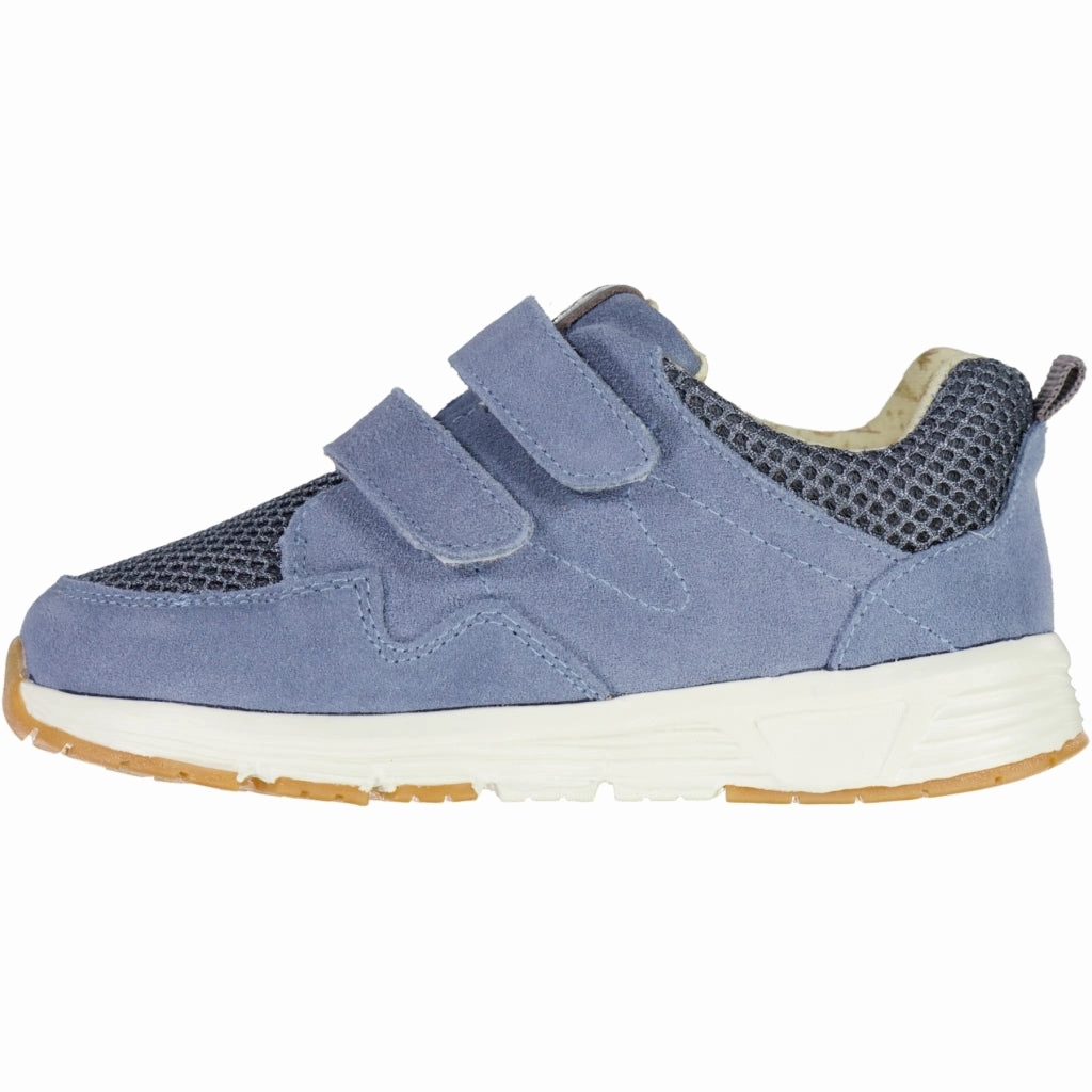 Seamless Toe Box Toney velcro sneaker - bluefin