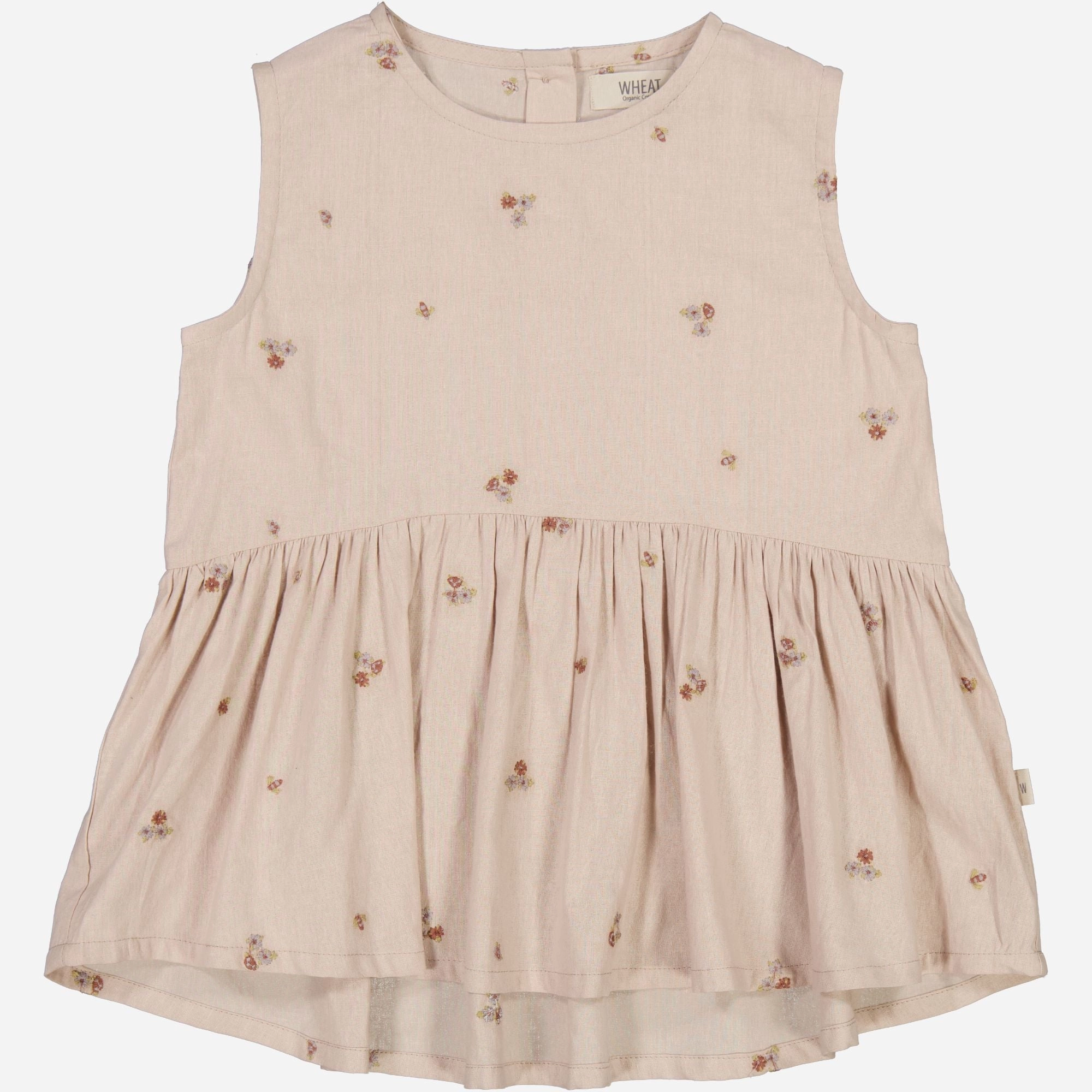 Top Bea - embroidery flowers Organic Cotton Active Layer