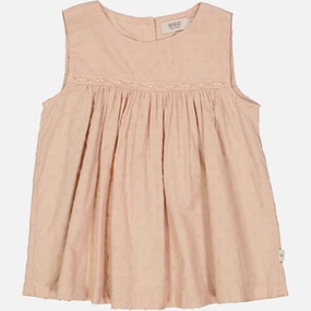 Contemporary Style Embroidered Detail Top Fiona - tan