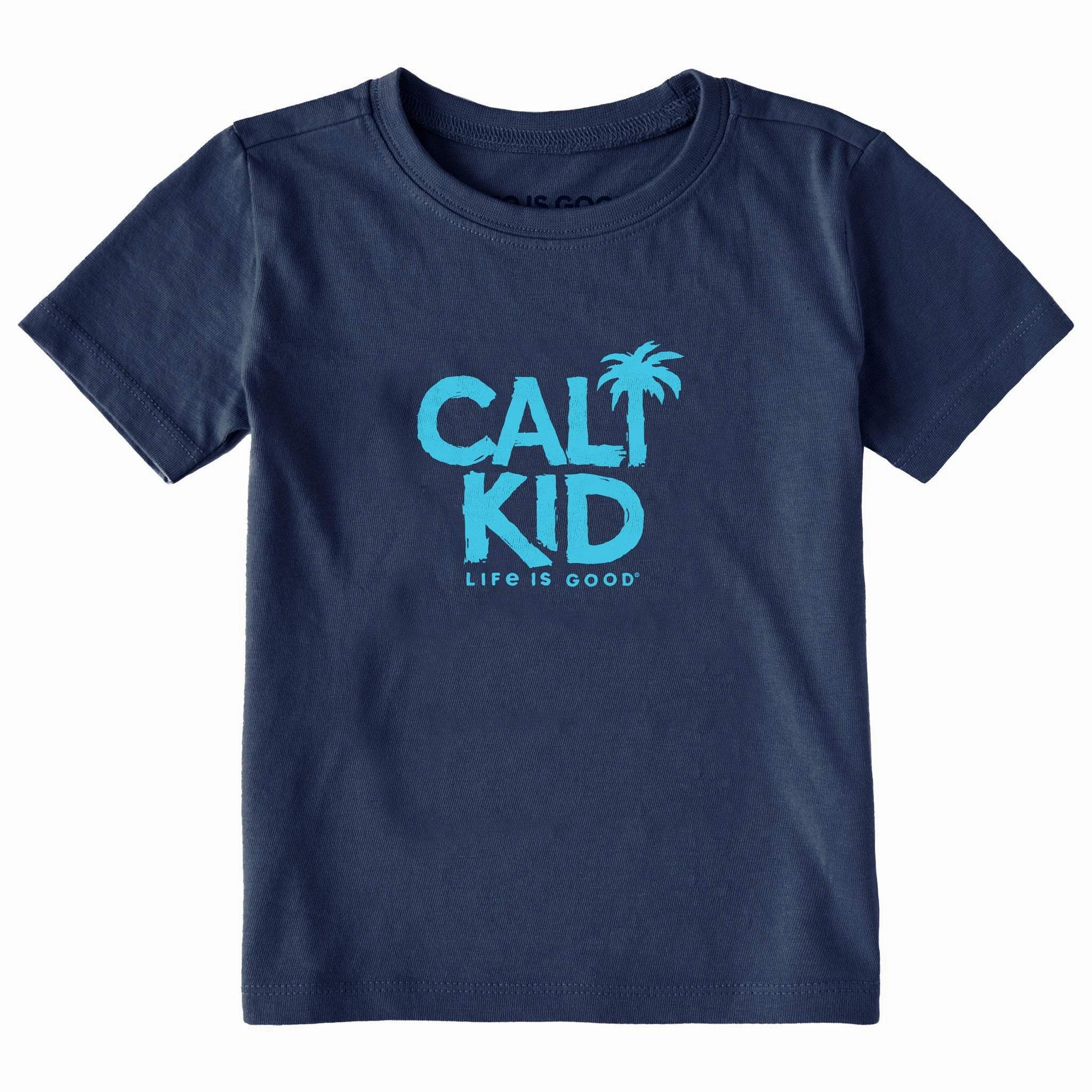 Toddler Cali Kid Short Sleeve Crusher Tee Travel Ready Stretch Wear