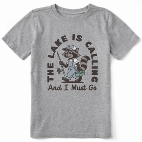 Kids The Lake is Calling Short Sleeve Crusher Tee Adult sophistication Soft and Relaxed