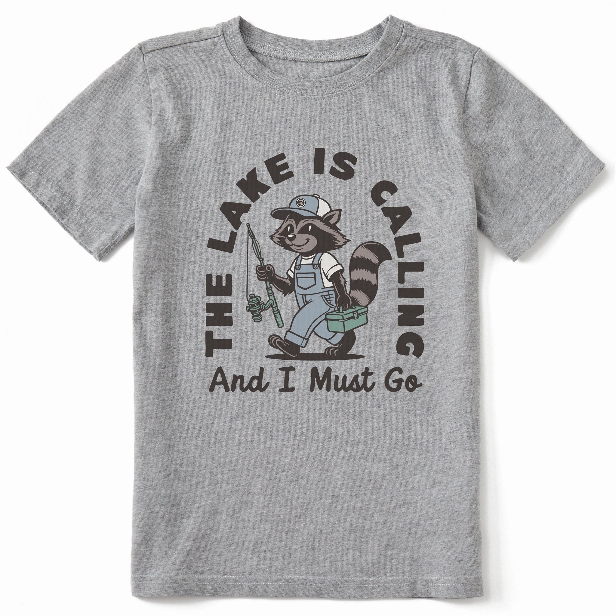 Kids The Lake is Calling Short Sleeve Crusher Tee Essential Comfort