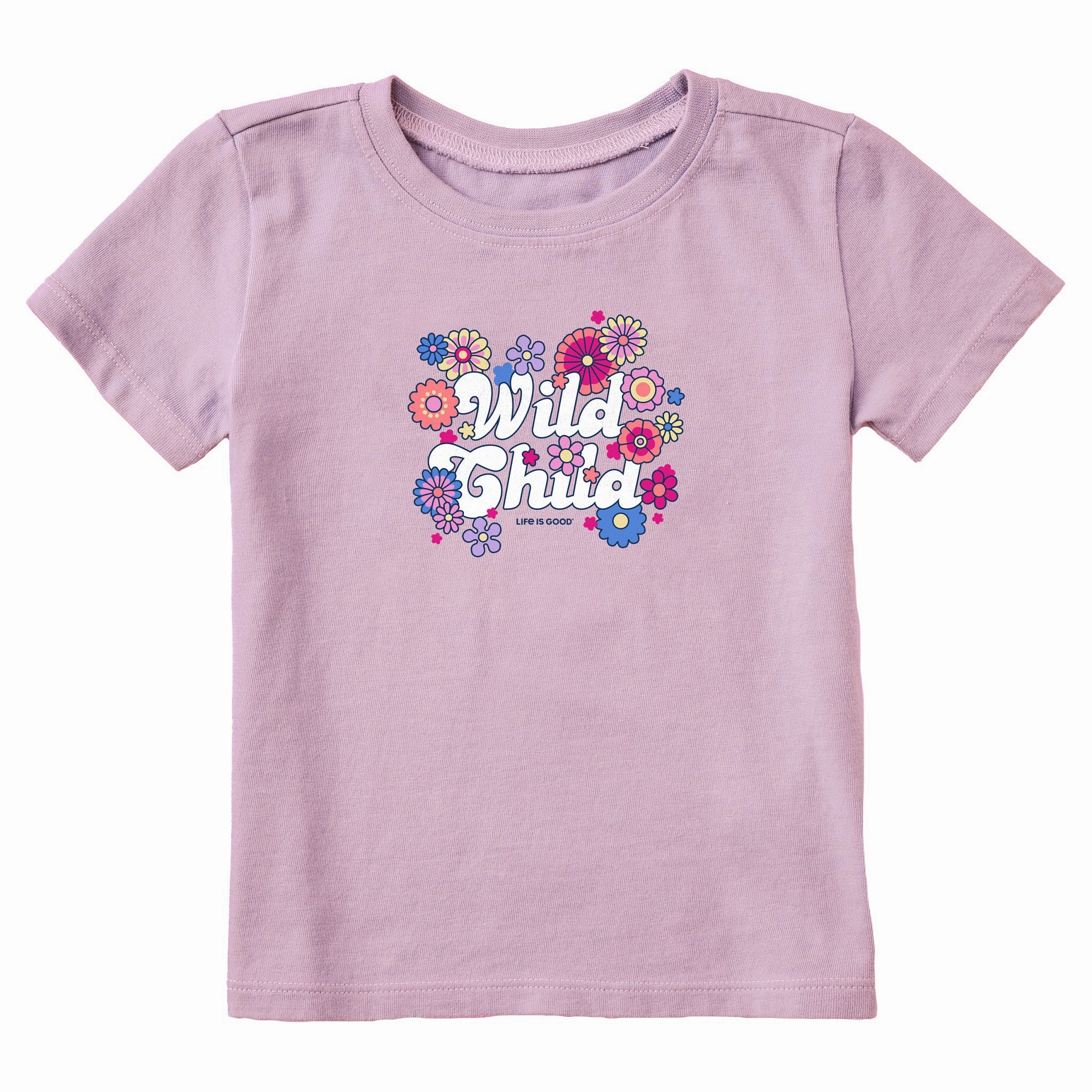 Stretch performance All Day Comfort Toddler Hippy Wild Child Short Sleeve Crusher Tee