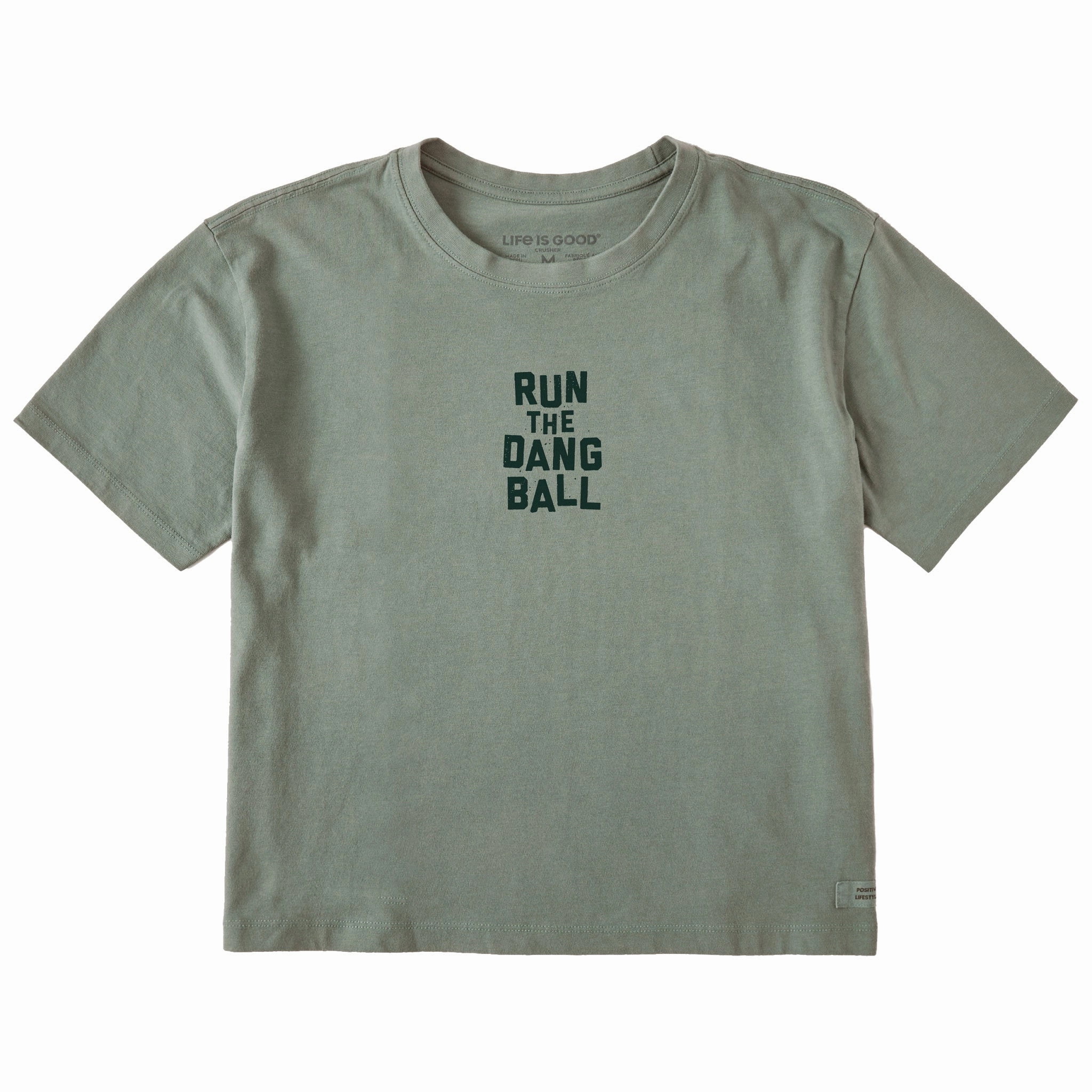 Women's Run the Dang Ball Short Sleeve Crusher Boxy Tee Chic Cut
