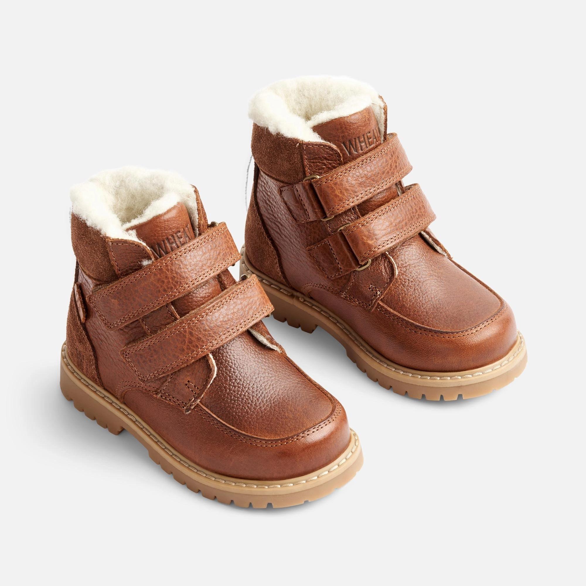 Stewie Tex Velcro Leather - cognac Reinforced Form Night Travel