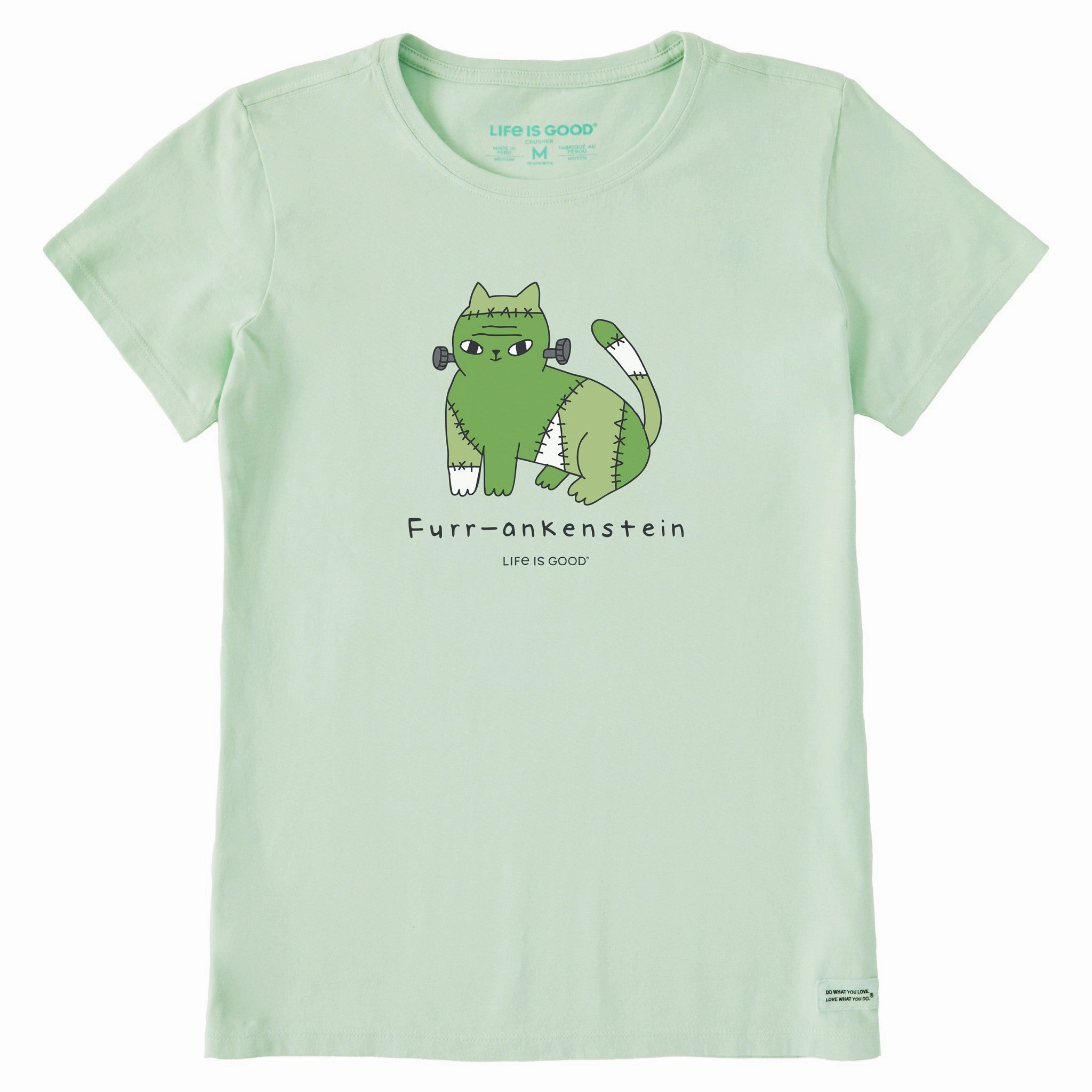 Women's Furr-ankenstein Short Sleeve Crusher Tee Cozy Wardrobe Wrinkle Resistant