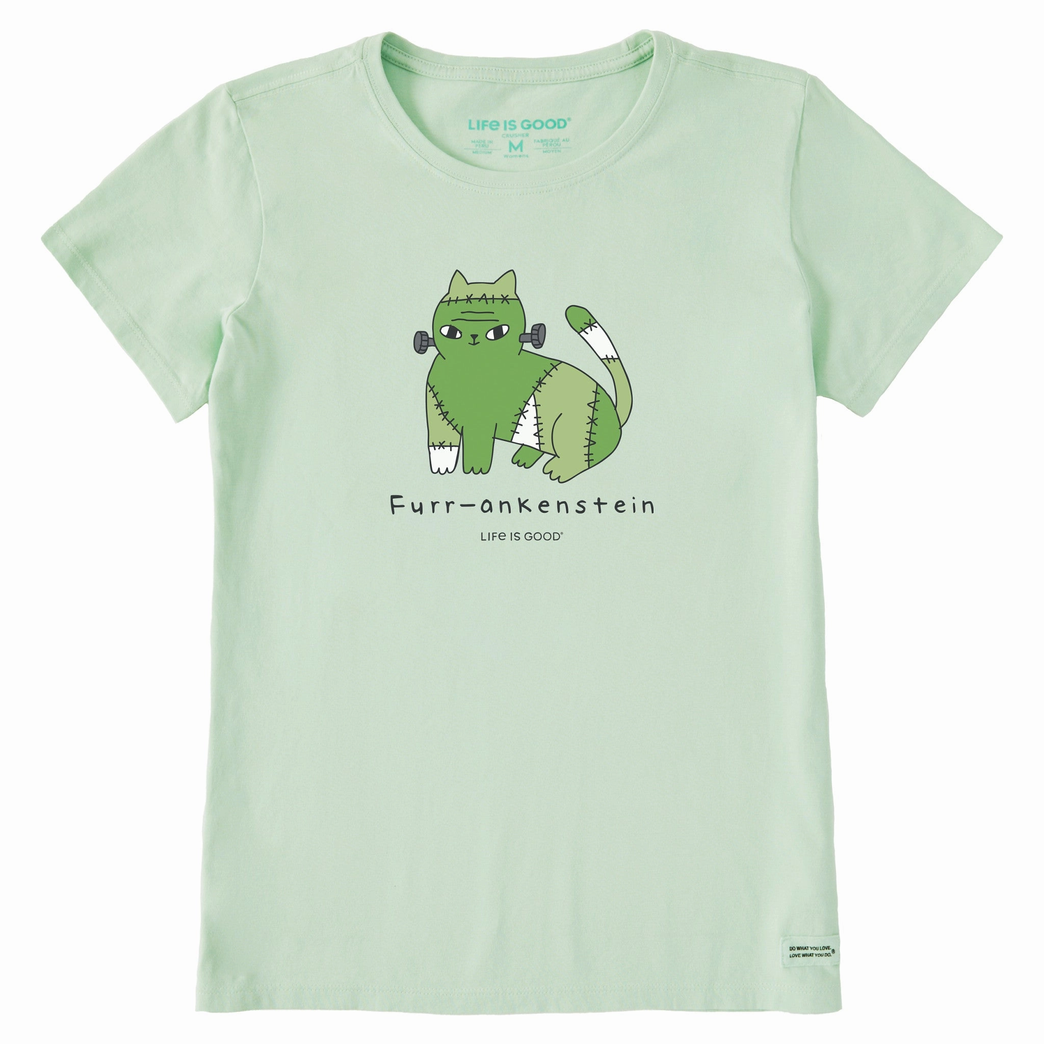 Women's Furr-ankenstein Short Sleeve Crusher Tee Soft and Light Wear