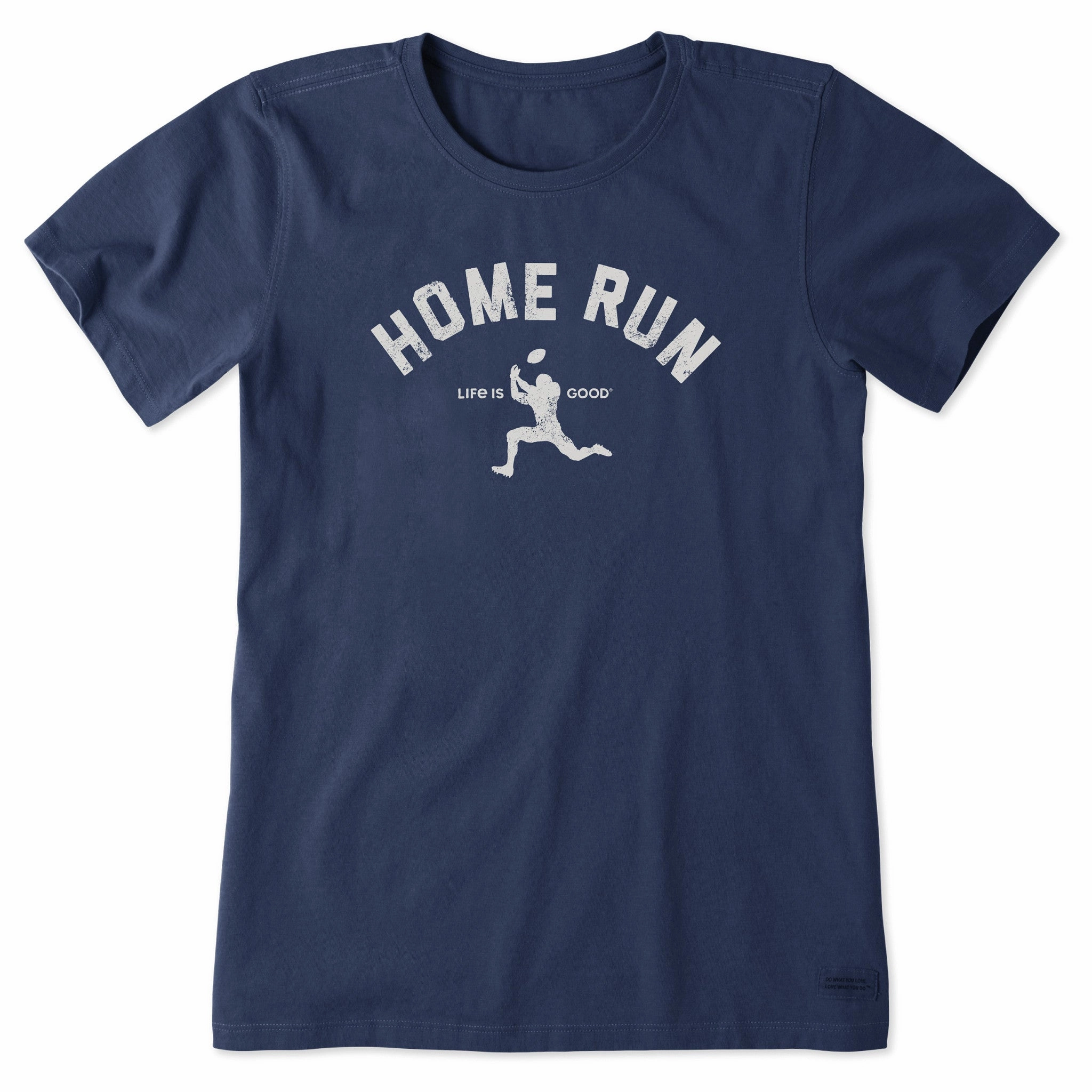 Women's Home Run Football Short Sleeve Tee Relaxed Torso Fit Roomy Design