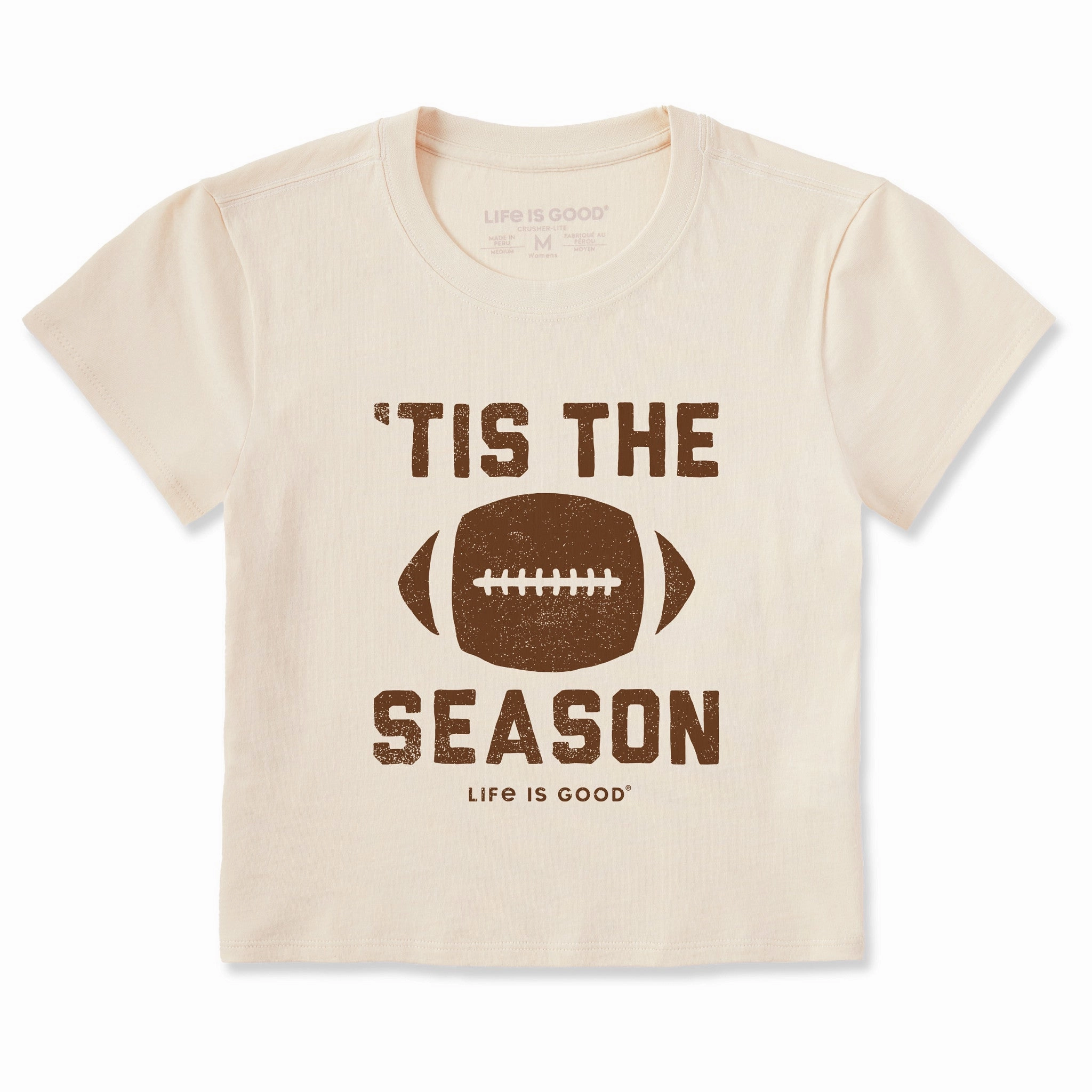 Women's Tis The Football Season Crusher-LITE Shrunken Tee Essential Wardrobe Abrasion Resistant Fabric