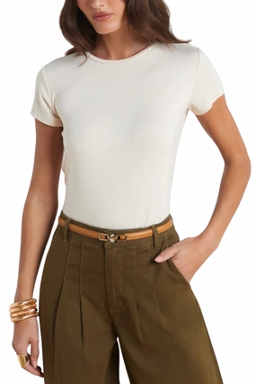 Ressi Slim Fit Tee Glossy Look Lightweight Fabric