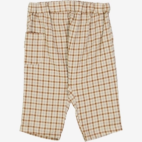 Flat Lock Seams Trousers Henry | Baby - golden dove check