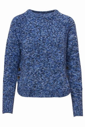 Smart Style Fade Resistant Textiles Tweed Buttoned Shirttail Crew