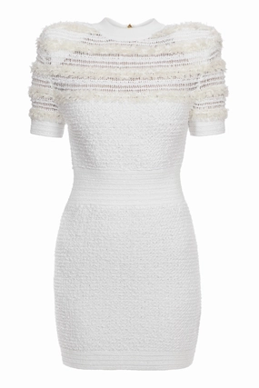 Tweed Mini Dress Semi Fit