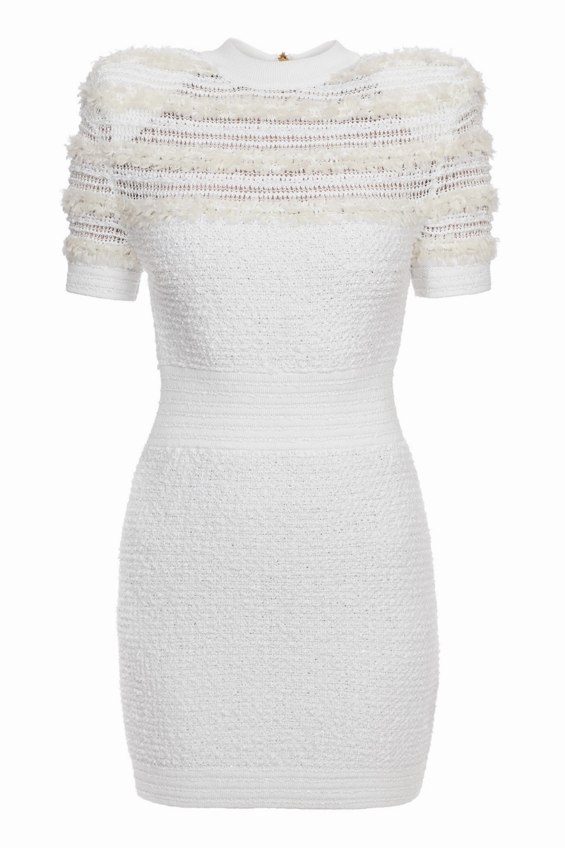 Tweed Mini Dress Semi Fit