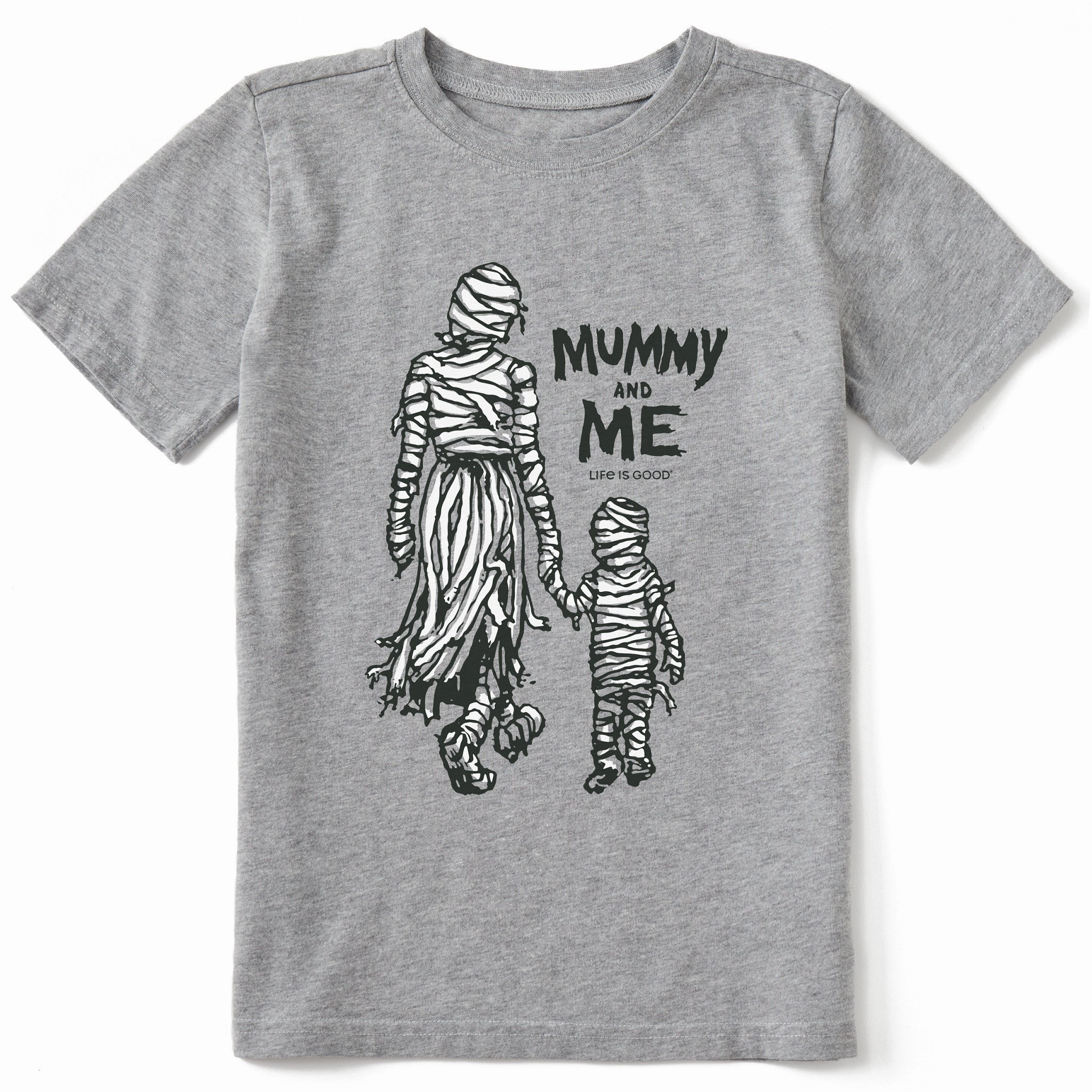 FadeResistant Ribbed collar Kids Mummy and Me Short Sleeve Crusher Tee