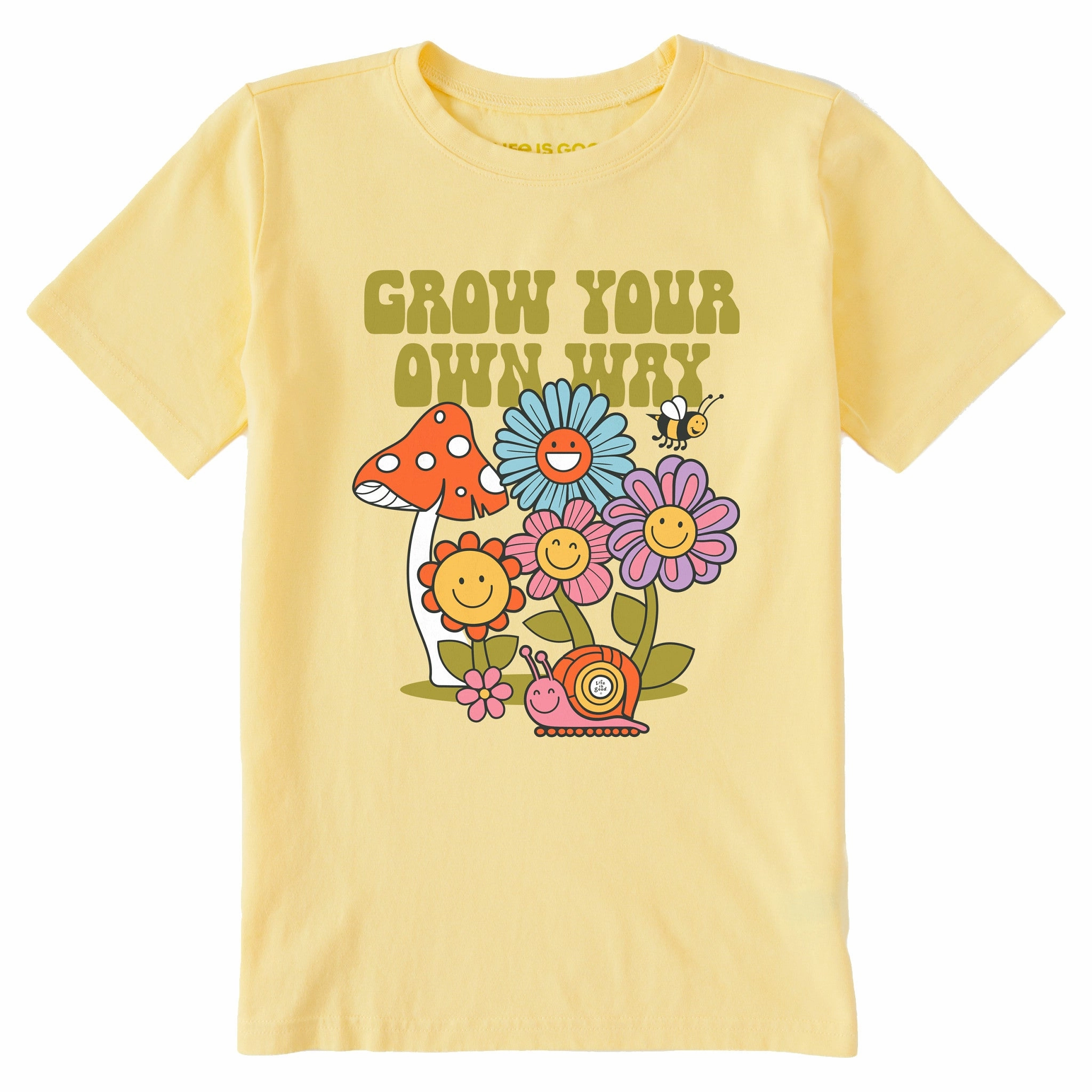 Kids Grow Your Own Way Garden Short Sleeve Crusher Tee Timeless and Chic