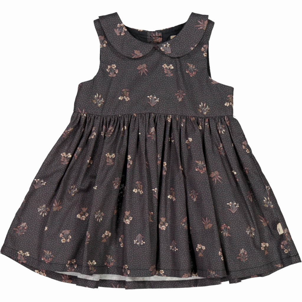 Elegant Appearance Dress Eila - black flowers