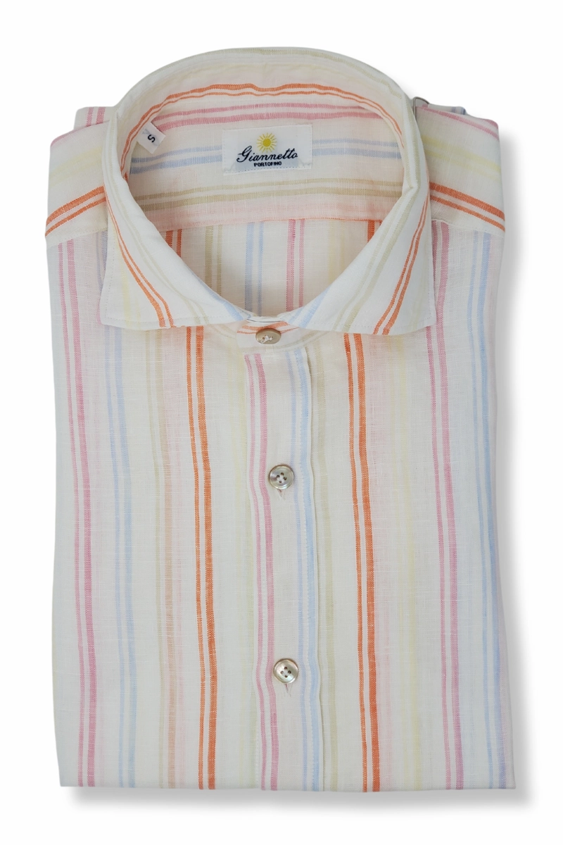 Business casual Linen Pin Stripe Shirt