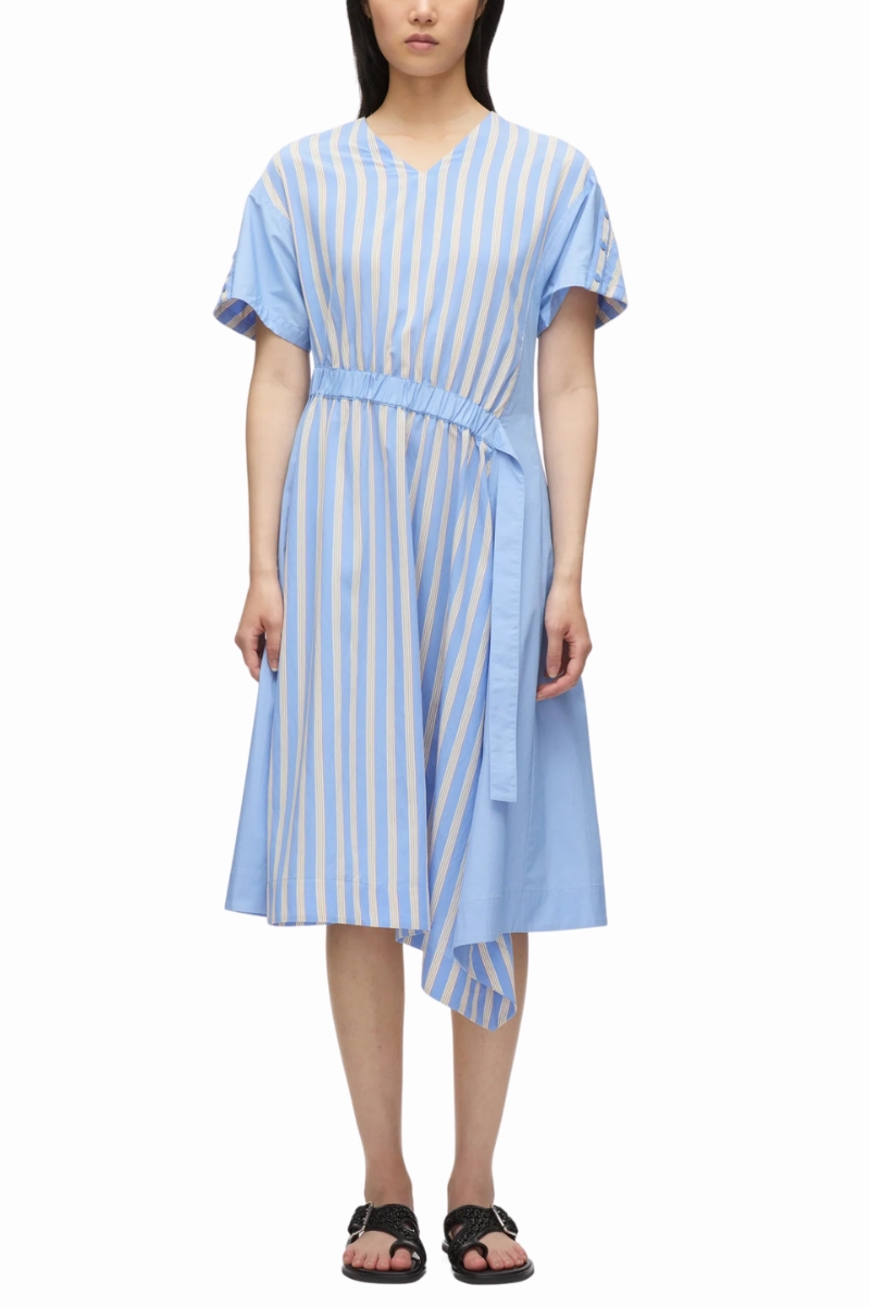 Stretch-Recovery V-Neck Dress