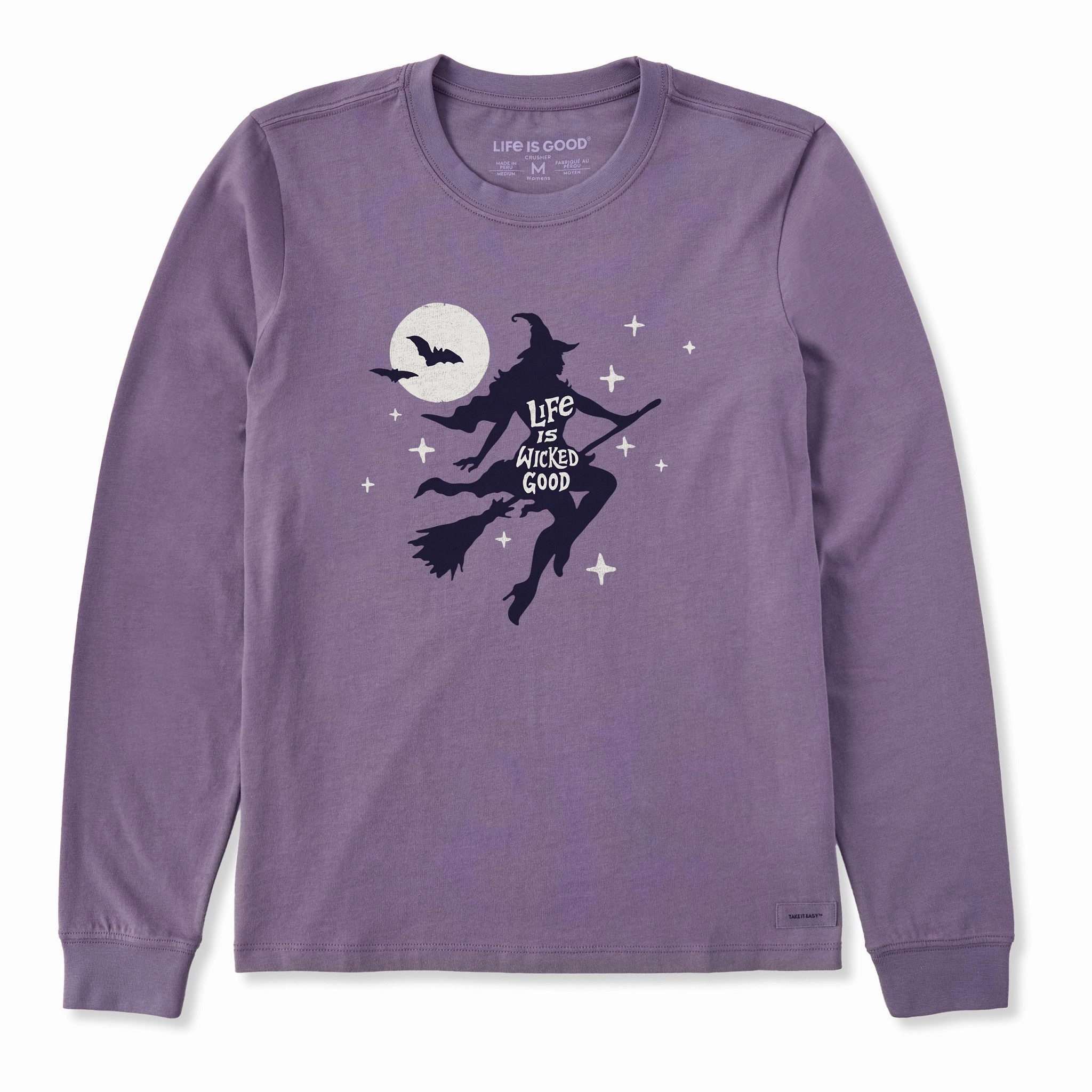 Women's Life is Wicked Good Long Sleeve Crusher Tee Versatile Wearable