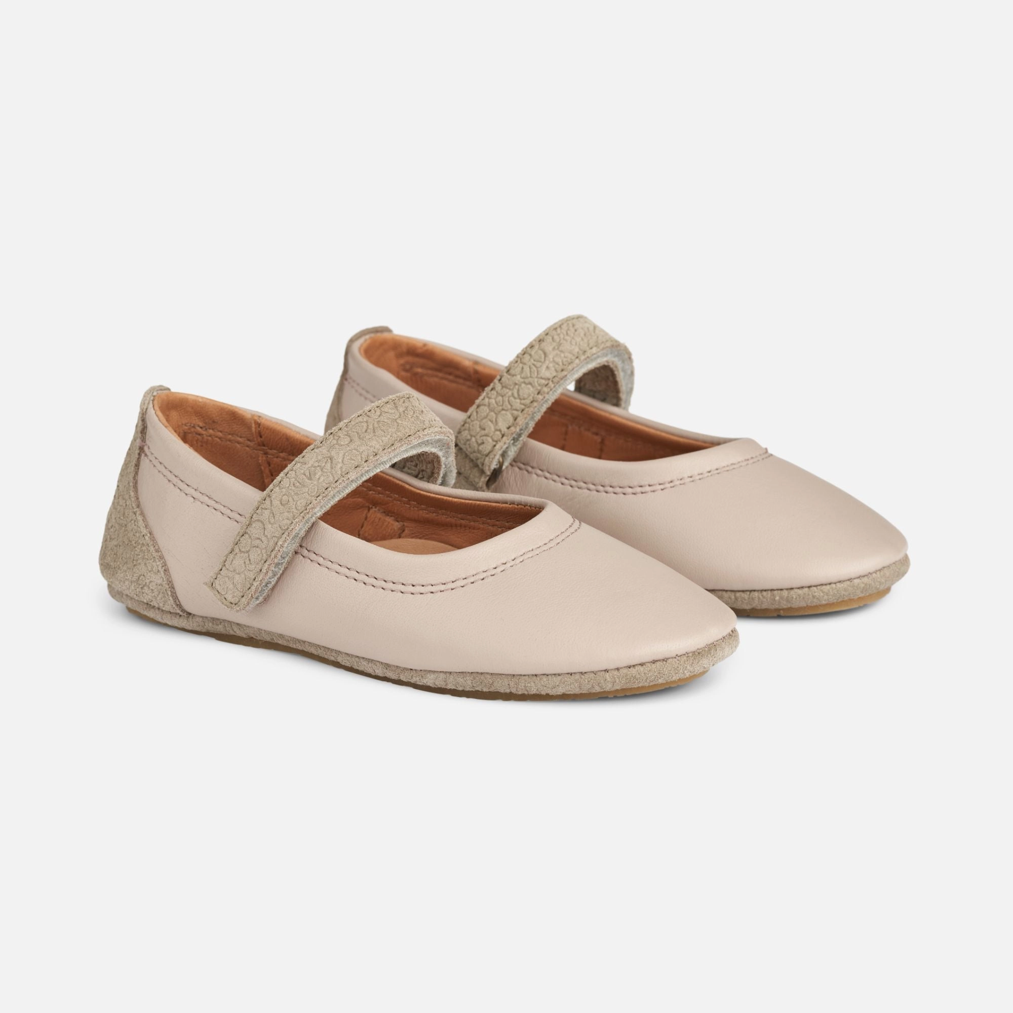Nerea Ballerina - gravel Suede