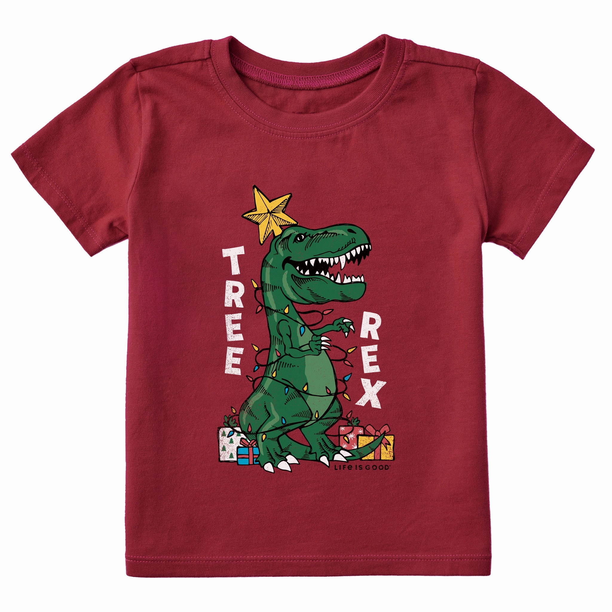FlexibleKnit insulated Toddler Tree Rex Short Sleeve Crusher Tee