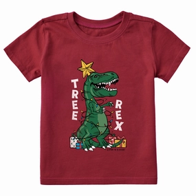 FlexibleKnit insulated Toddler Tree Rex Short Sleeve Crusher Tee