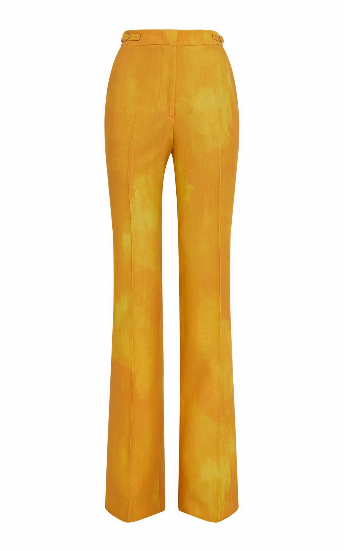 Vesta Flare Pant in Cadmium Yellow Virgin Wool Contemporary Fit