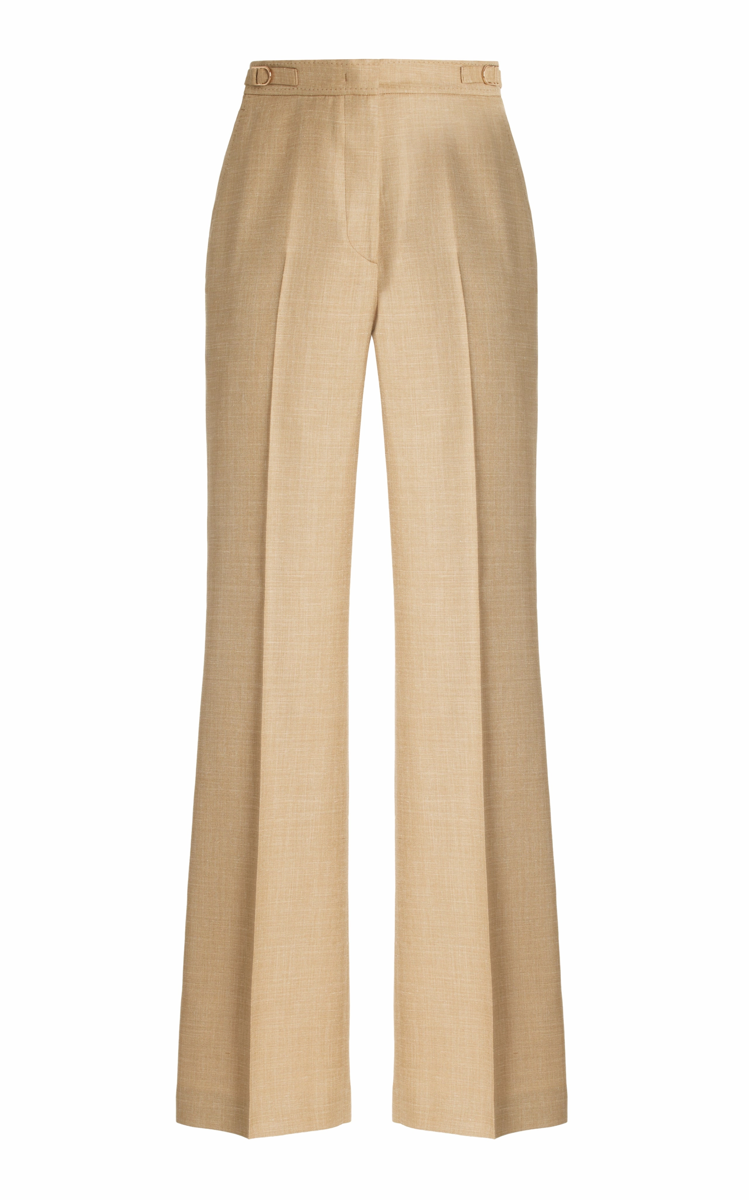 Vesta Pant in Hay Virgin Wool and Silk Linen Versatile Comfort