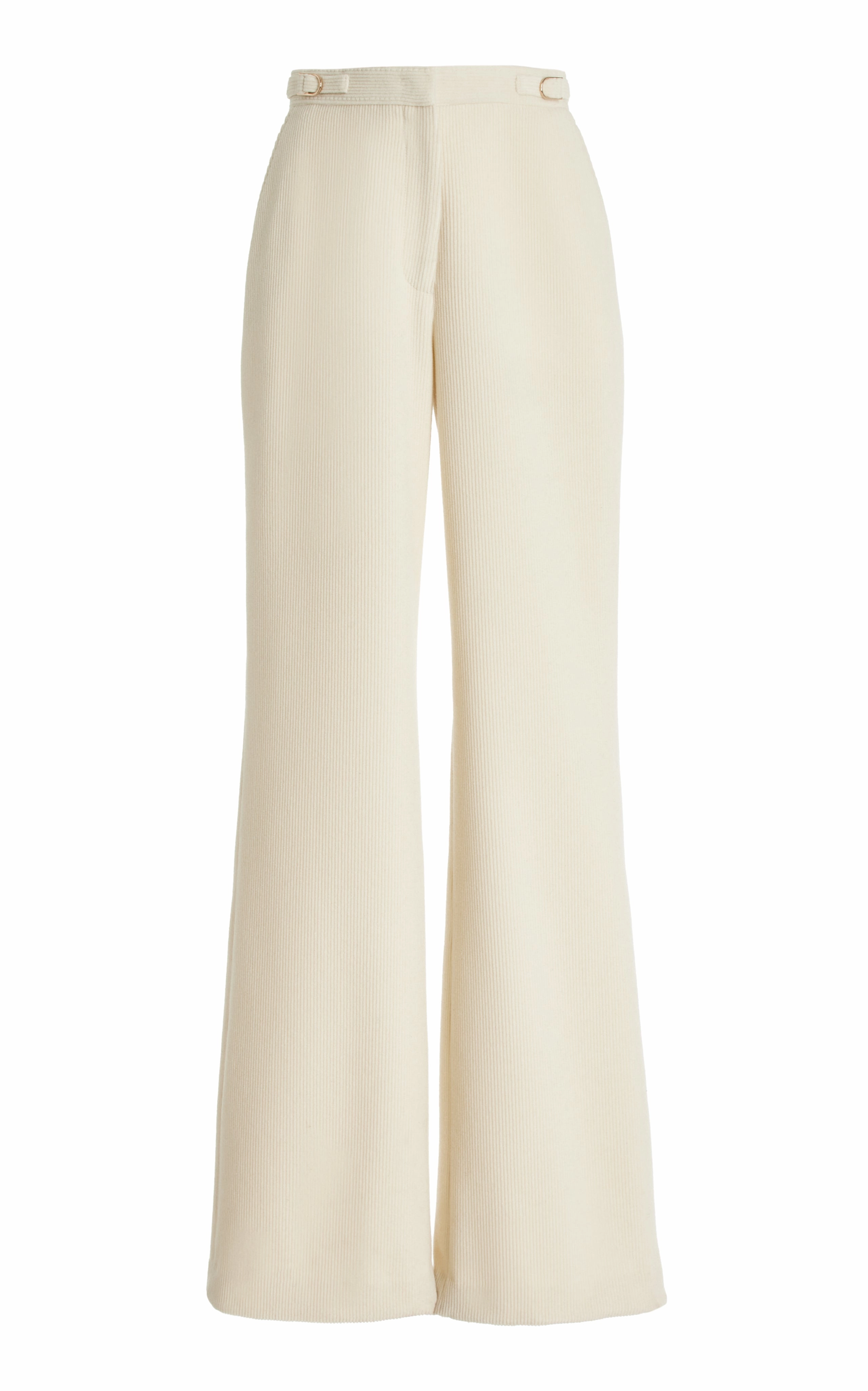 Vesta Pant in Ivory Cashmere Corduroy Refined Look Minimalist Comfort