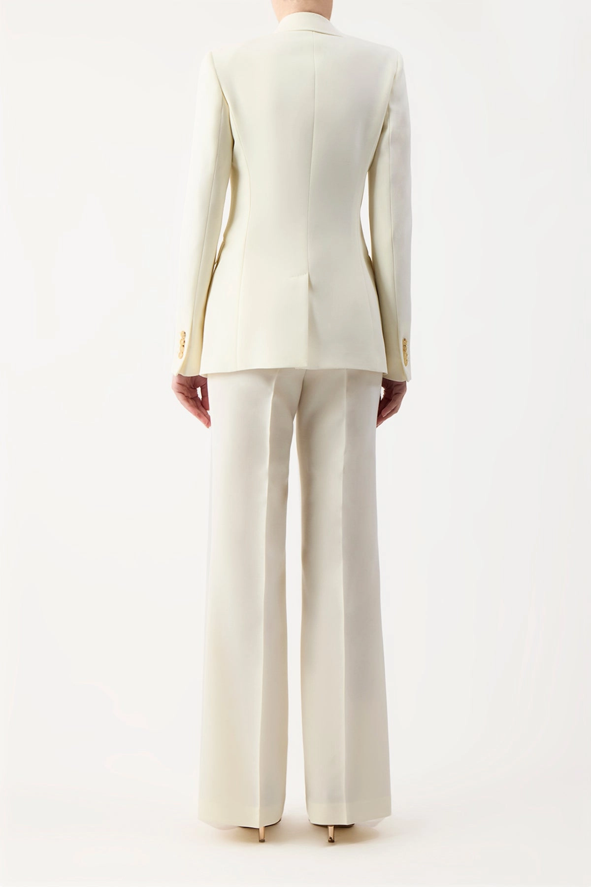 Vesta Pant in Ivory Sportswear Wool Classic Business Wear