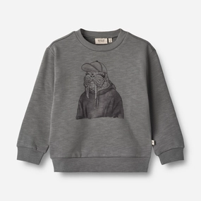Cozy Street Style Minimal Fit Sweatshirt Walrus - autumn sky