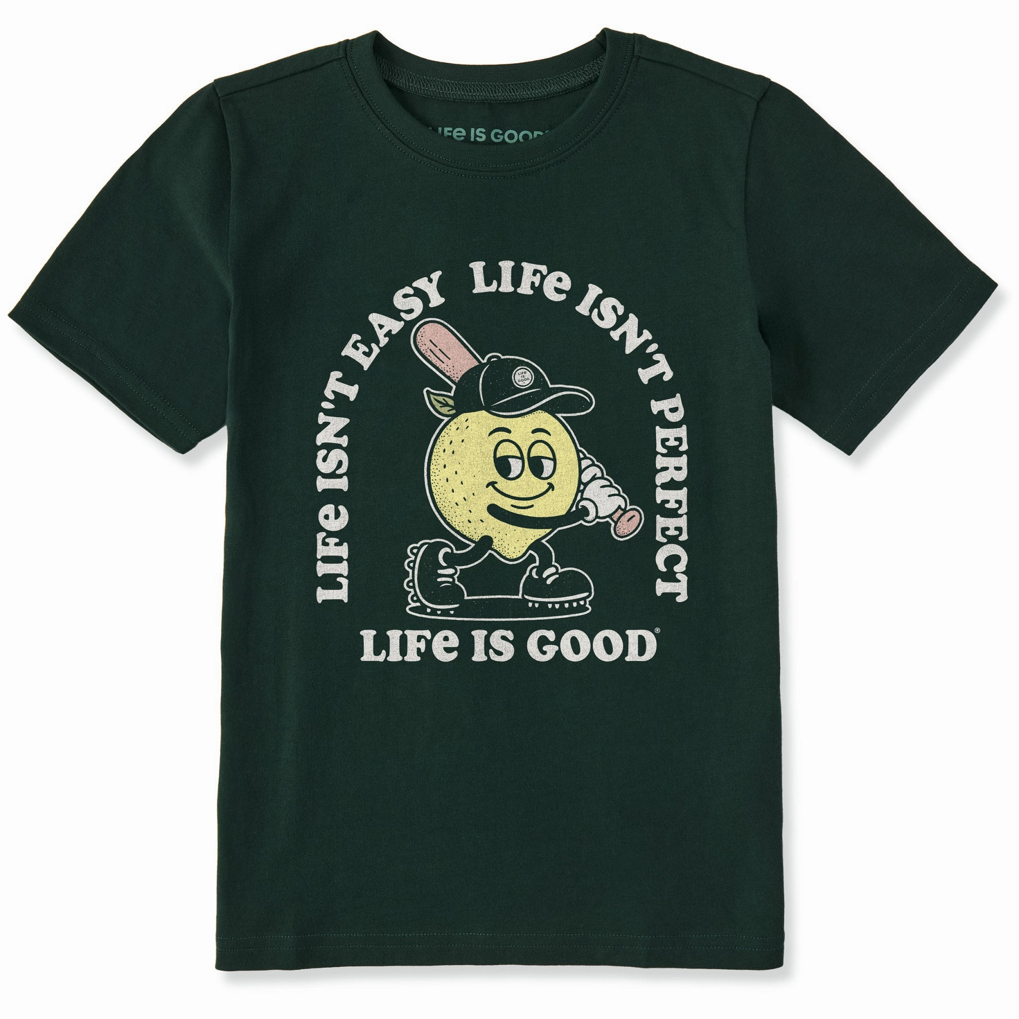 Everyday apparel Chilly Day Comfort Kids Life Isn't Easy for a Lemon Short Sleeve Crusher Tee