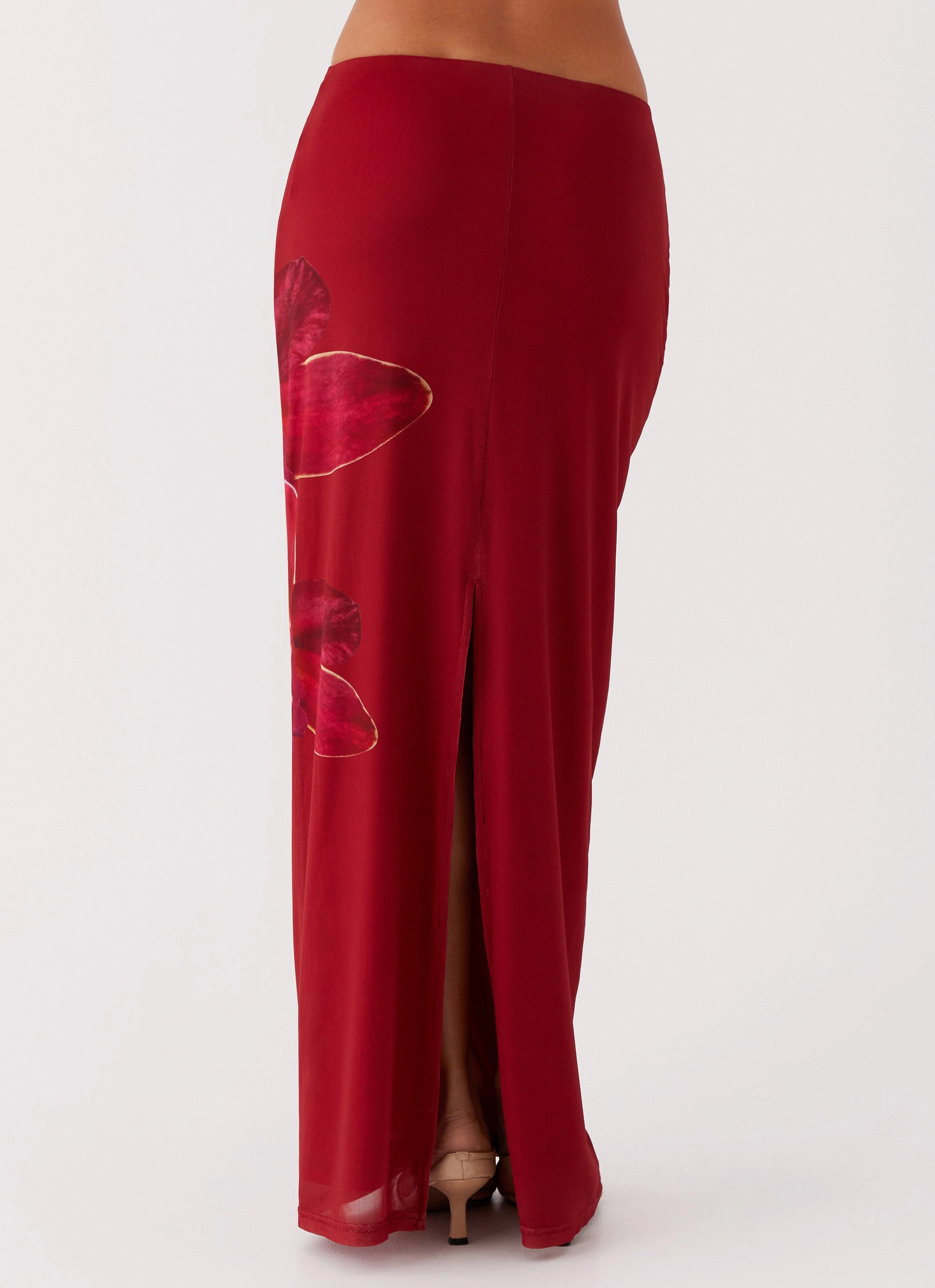 Waiting For Dawn Mesh Maxi Skirt - Rosa Breathable Lining