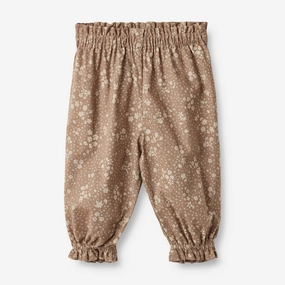 Low Maintenance Water Resistant Trousers Polly | Baby - cocoa brown flowers