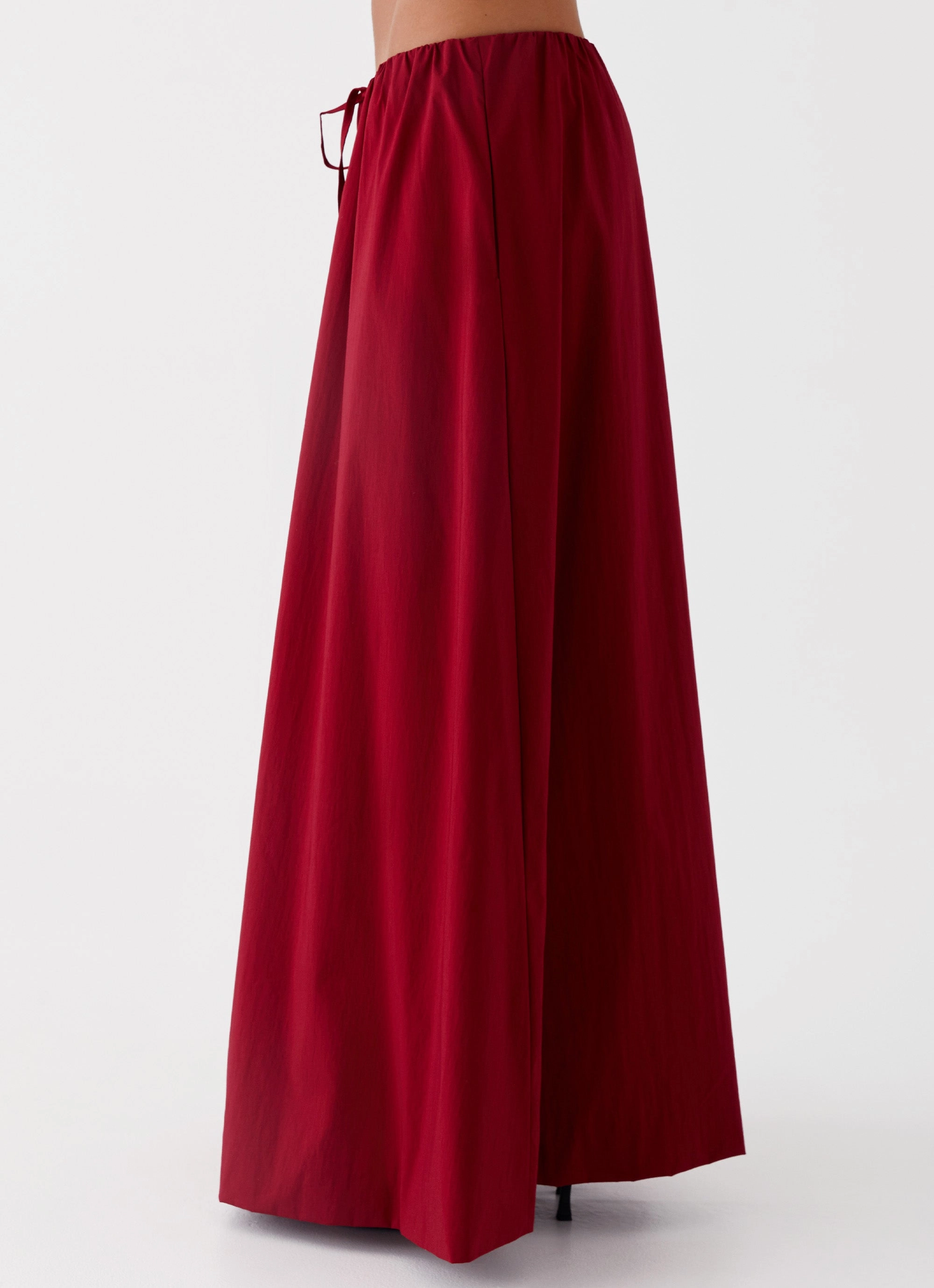 Coordinated Set Cheryl Maxi Skirt - Cherry Red