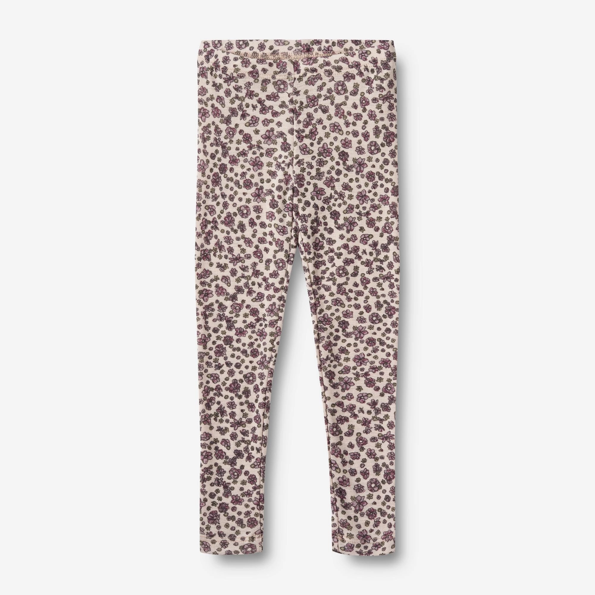 Fresh Layer Anti Static Technology Wool Leggings Agi - autumn flowers