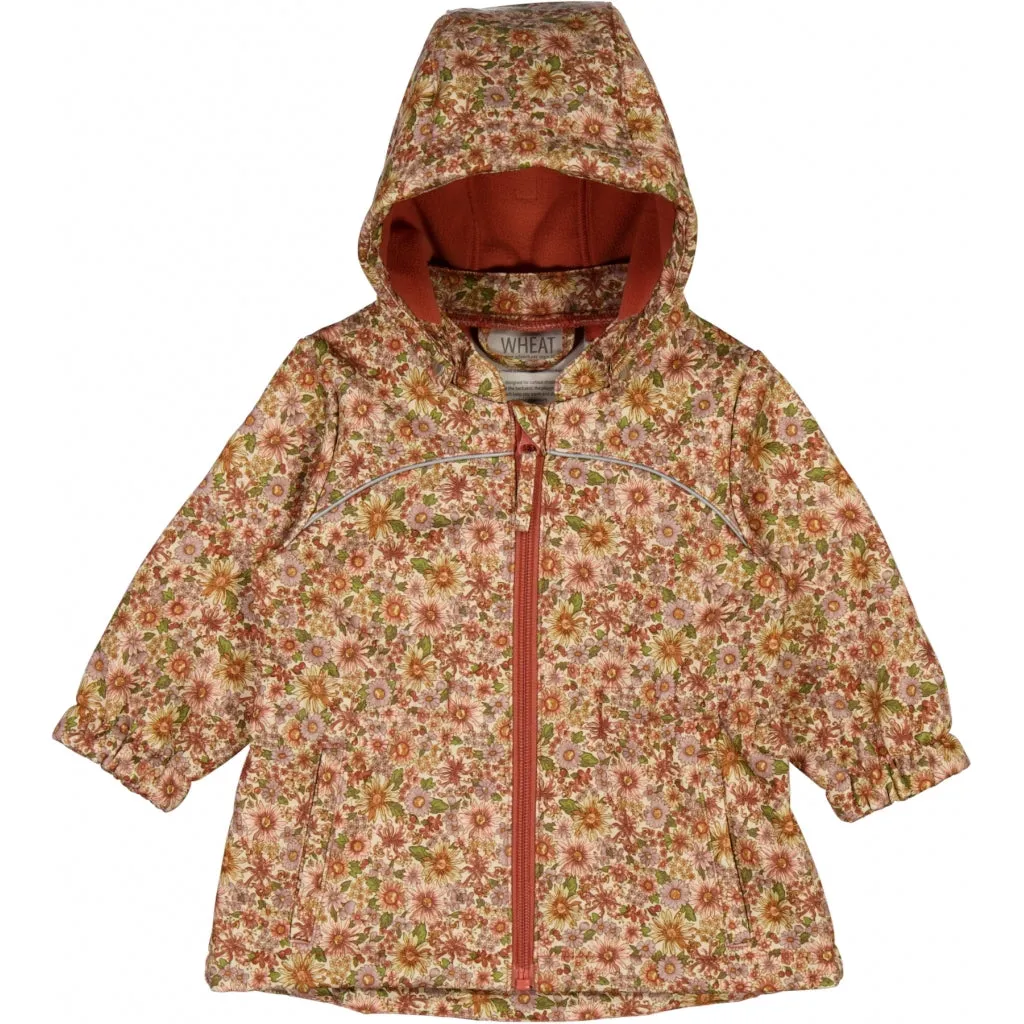 Breathable Structure Ventilated Back Panel Softshell Jacket Elois - multi flowers