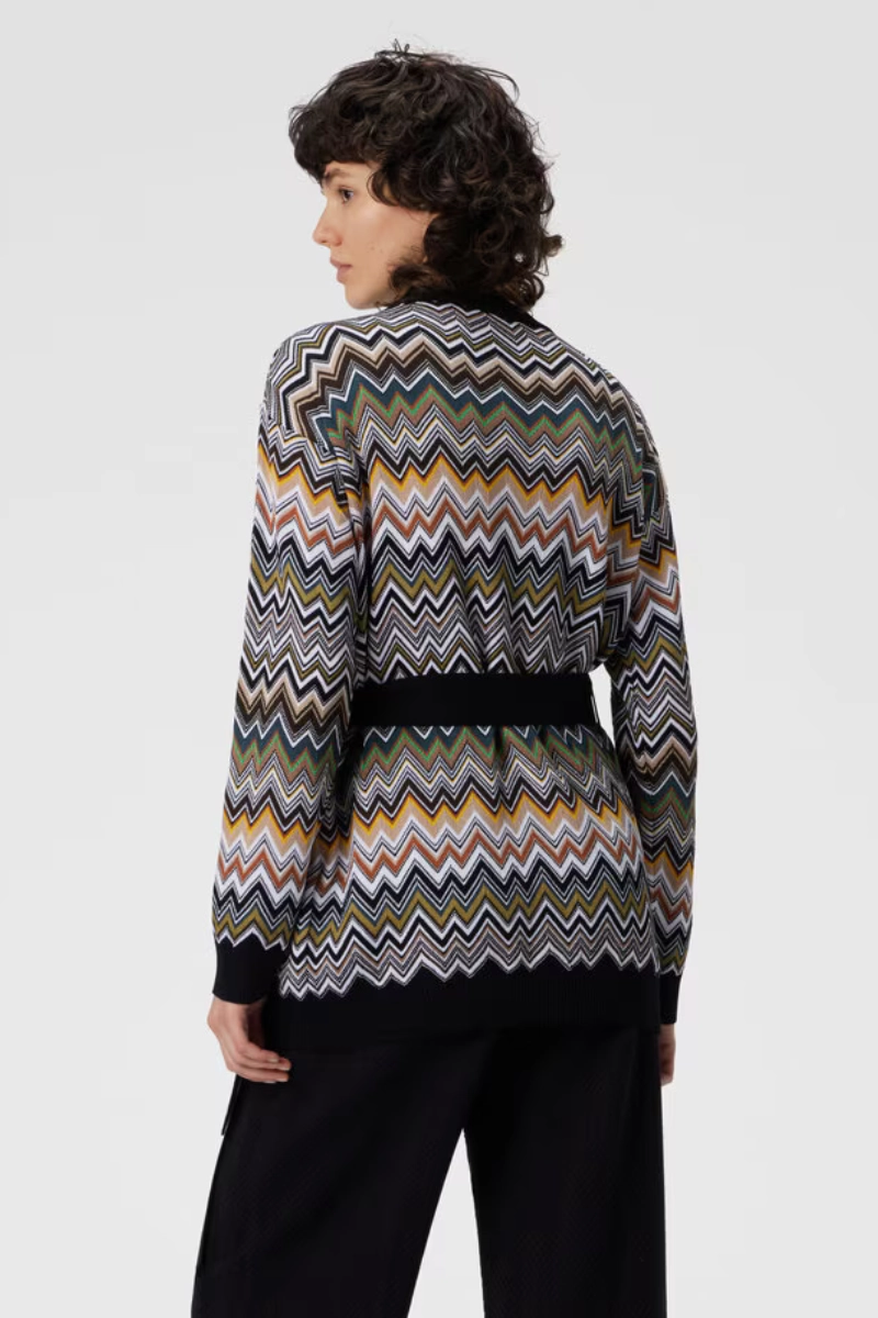 Comfort Flex Fit Chevron Relaxed Cardigan