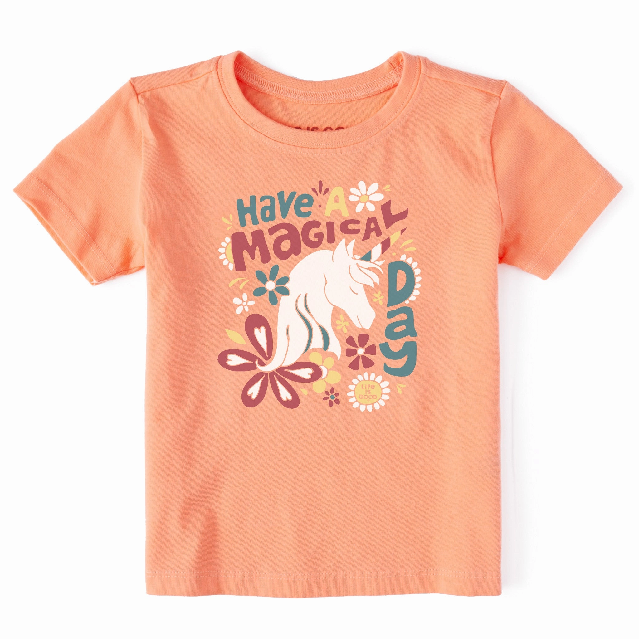 polo neck Toddler Magical Day Unicorn Short Sleeve Crusher Tee