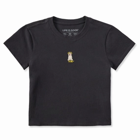 Women's Silly Ghost Pup Crusher-LITE Shrunken Tee Simple Yet Cozy